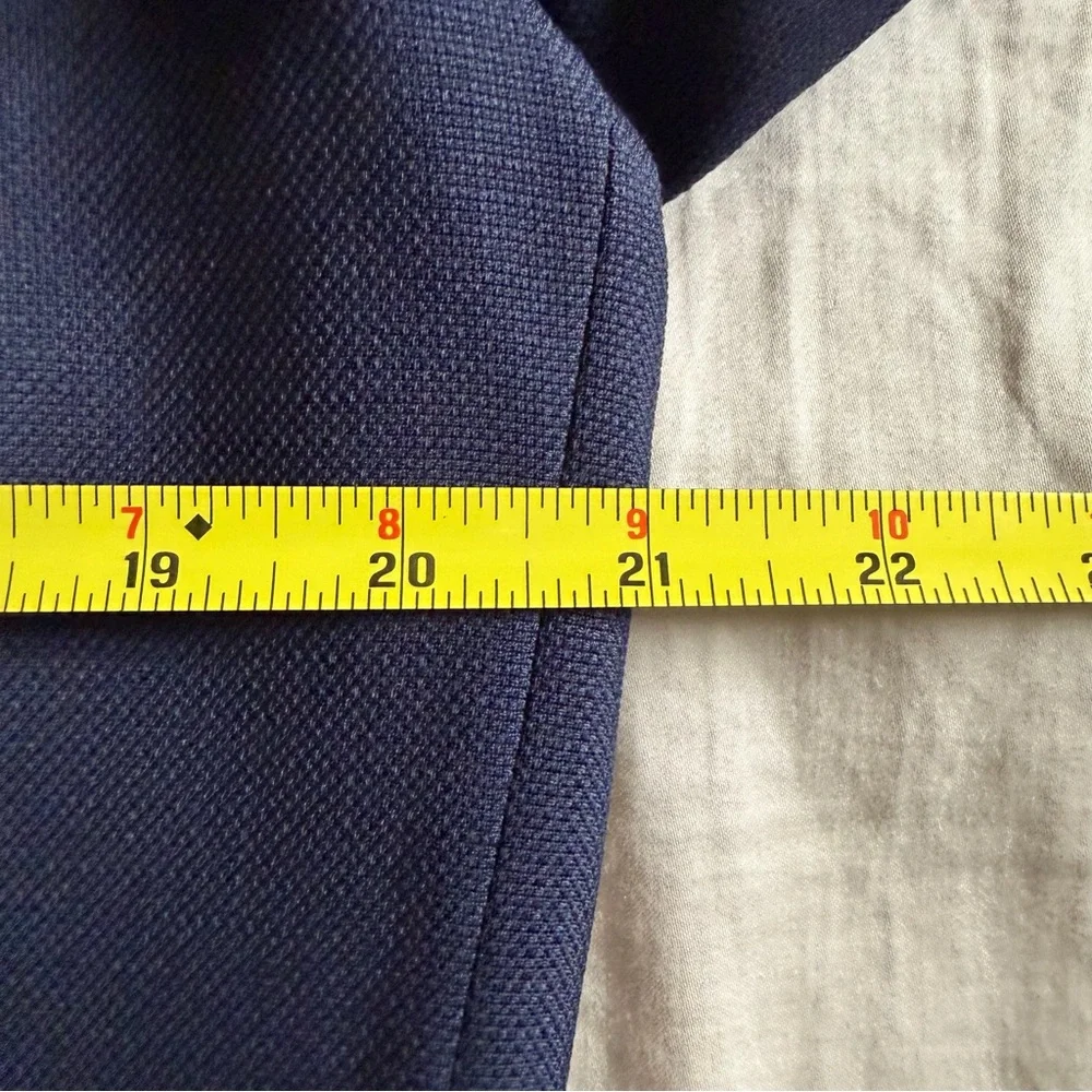 Hart Schaffner Marx Classic Navy Men's Blazer Sport‎ Coat Formalwear size 44R